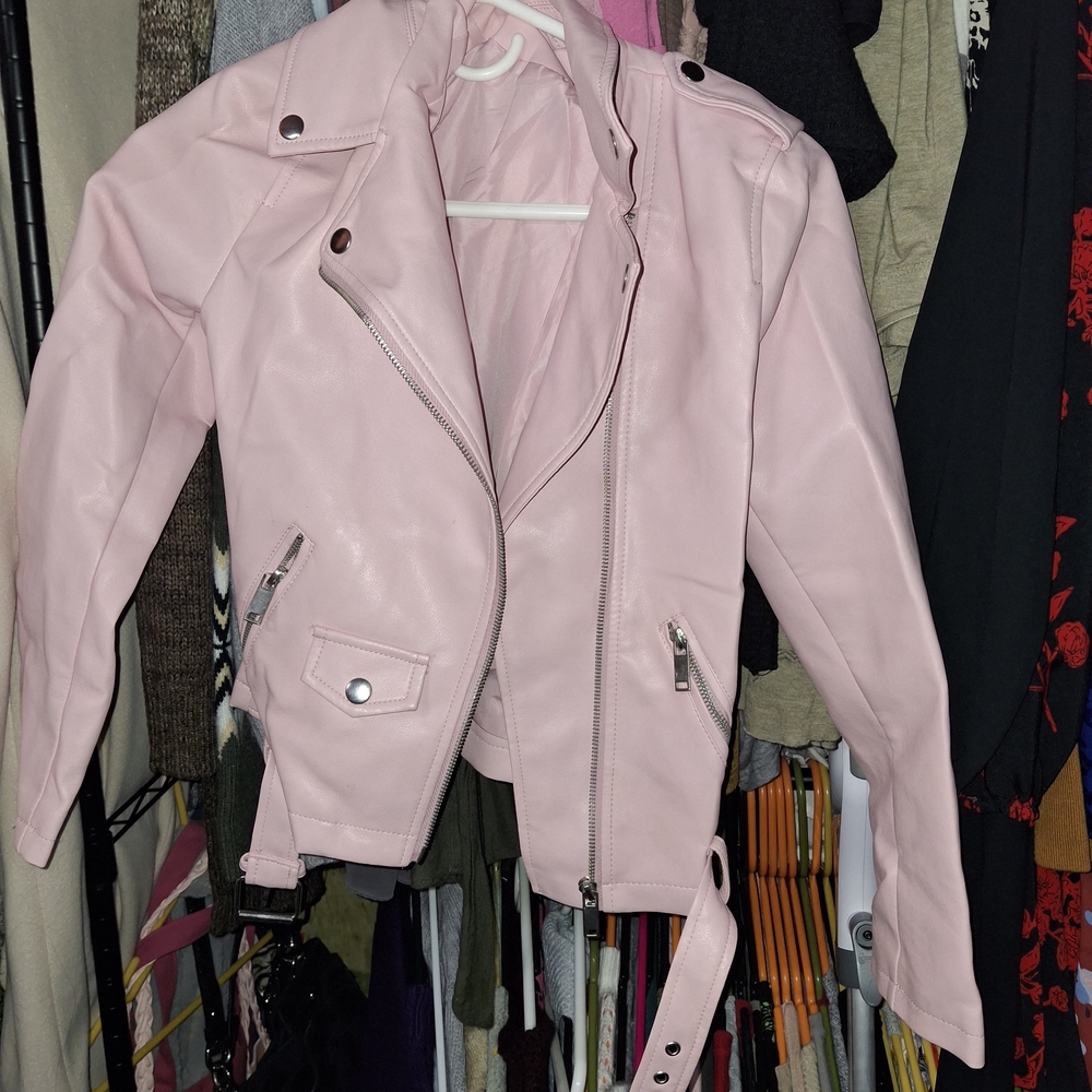Forever 21 Light Pink Leather Jacket